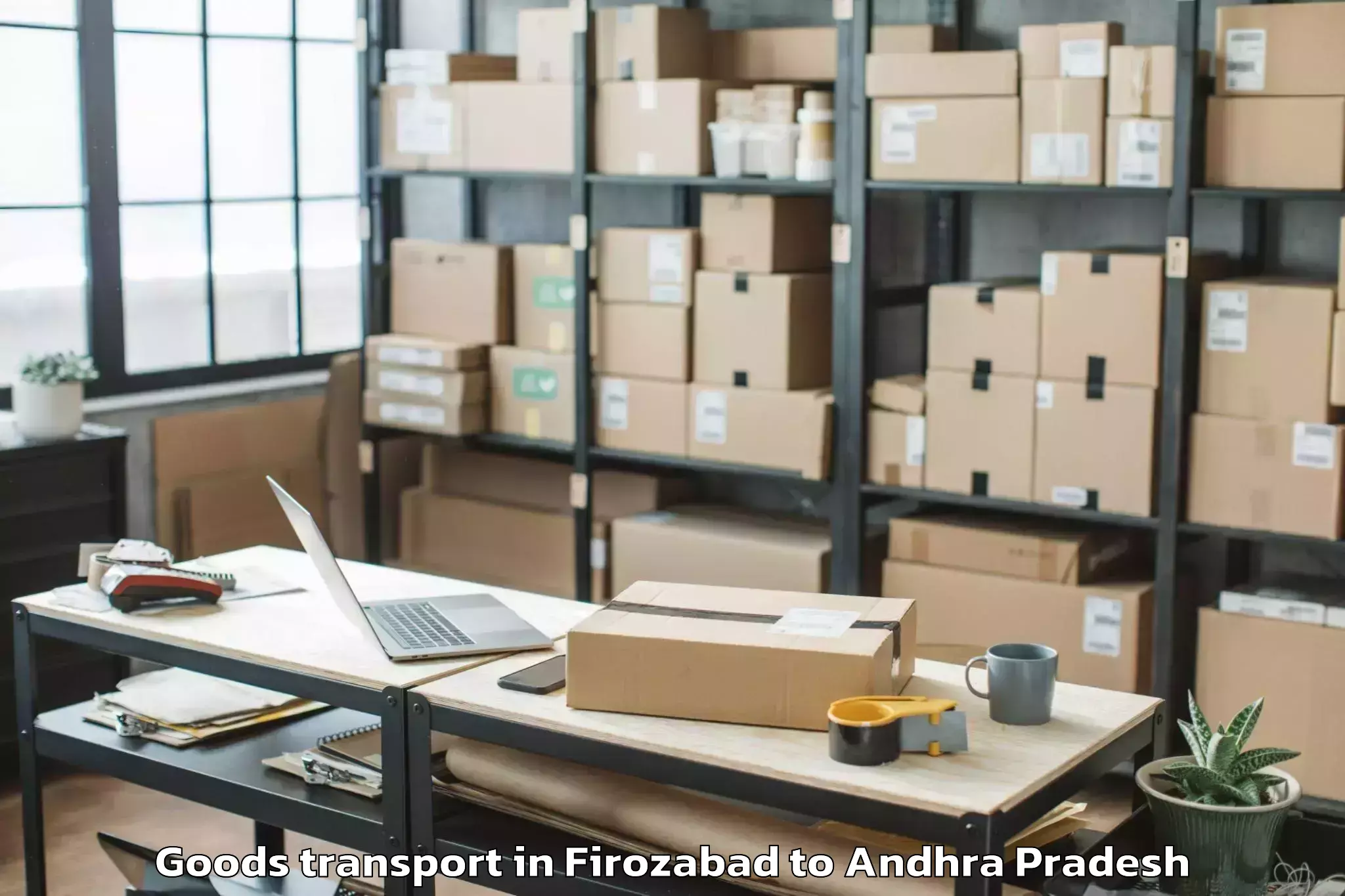 Professional Firozabad to Narpala Goods Transport